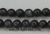 CBJ502 15.5 inches 6mm round black jade beads wholesale