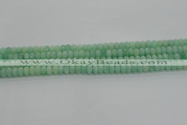 CBJ65 15.5 inches 5*8mm faceted rondelle jade gemstone beads