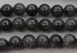 CBJ650 15.5 inches 6mm round black jade beads wholesale