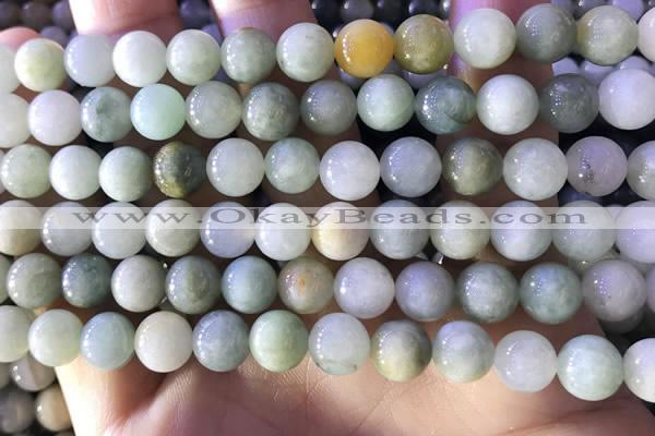 CBJ672 15.5 inches 8mm round jade beads wholesale