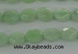 CBJ68 15.5 inches 7*9mm faceted oval jade gemstone beads