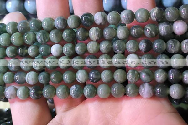 CBJ706 15.5 inches 6mm round green jade beads wholesale