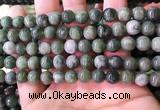 CBJ707 15.5 inches 8mm round green jade beads wholesale