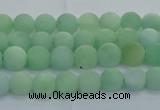 CBJ80 15.5 inches 4mm round matte jade gemstone beads wholesale