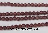 CBQ200 15.5 inches 4mm round strawberry quartz beads wholesale