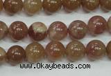 CBQ203 15.5 inches 10mm round strawberry quartz beads wholesale