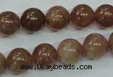 CBQ204 15.5 inches 12mm round strawberry quartz beads wholesale