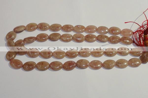 CBQ23 15.5 inches 15*20mm oval strawberry quartz beads wholesale