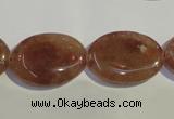 CBQ24 15.5 inches 18*25mm oval strawberry quartz beads wholesale