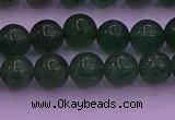 CBQ422 15.5 inches 7mm round green strawberry quartz beads