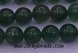 CBQ424 15.5 inches 9mm round green strawberry quartz beads