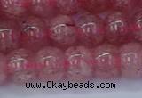 CBQ441 15.5 inches 10*12mm rondelle strawberry quartz beads