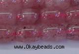 CBQ447 15.5 inches 10*14mm drum strawberry quartz beads