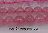 CBQ482 15.5 inches 8mm round strawberry quartz beads wholesale