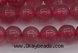 CBQ488 15.5 inches 10mm round strawberry quartz beads wholesale