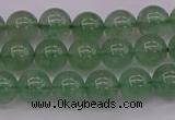 CBQ491 15.5 inches 6mm round green strawberry quartz beads