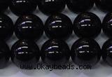 CBQ504 15.5 inches 12mm round natural black quartz beads