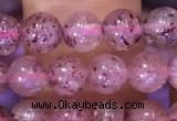 CBQ551 15.5 inches 6mm round strawberry quartz beads wholesale