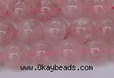 CBQ609 15.5 inches 12mm round natural strawberry quartz beads