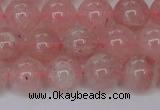 CBQ614 15.5 inches 12mm round natural strawberry quartz beads