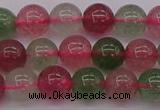 CBQ657 15.5 inches 8mm round mixed strawberry quartz beads