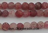 CBQ660 15.5 inches 6mm round matte strawberry quartz beads