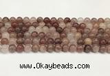 CBQ730 15.5 inches 8mm round strawberry quartz beads wholesale