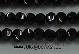 CBS528 15.5 inches 2.5*4mm lantern-shaped natural black spinel beads