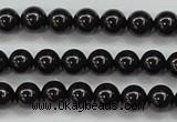 CBS551 15.5 inches 6mm round AA grade black spinel beads