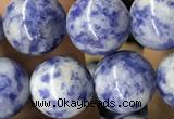 CBS606 15.5 inches 16mm round blue spot stone beads wholesale