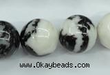 CBW107 15.5 inches 18mm round black & white jasper beads