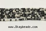 CBW170 15.5 inches 4mm round black & white jasper gemstone beads wholesale