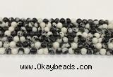 CBW171 15.5 inches 6mm round black & white jasper gemstone beads wholesale