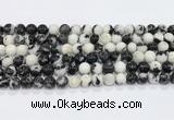 CBW172 15.5 inches 8mm round black & white jasper gemstone beads wholesale