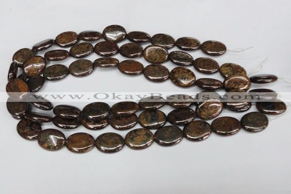 CBZ220 15.5 inches 15*20mm oval bronzite gemstone beads