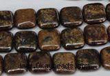 CBZ226 15.5 inches 12*12mm square bronzite gemstone beads