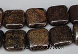 CBZ228 15.5 inches 16*16mm square bronzite gemstone beads