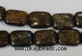 CBZ236 15.5 inches 12*16mm rectangle bronzite gemstone beads