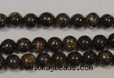 CBZ252 15.5 inches 3mm round bronzite gemstone beads wholesale