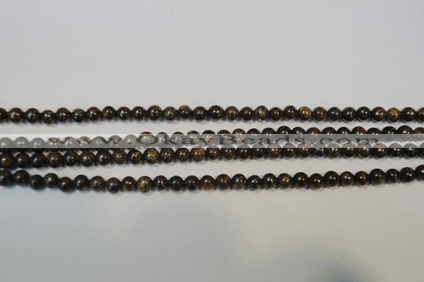 CBZ252 15.5 inches 3mm round bronzite gemstone beads wholesale