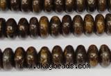 CBZ401 15.5 inches 6*10mm rondelle bronzite gemstone beads