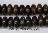 CBZ402 15.5 inches 6*12mm rondelle bronzite gemstone beads