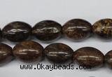 CBZ407 15.5 inches 10*14mm rice bronzite gemstone beads