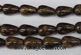 CBZ411 15.5 inches 8*12mm teardrop bronzite gemstone beads