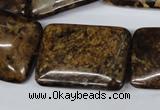 CBZ424 15.5 inches 22*30mm rectangle bronzite gemstone beads