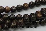 CBZ50 15.5 inches 8mm round bronzite gemstone beads wholesale