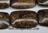 CBZ78 15.5 inches 20*30mm rectangle bronzite gemstone beads