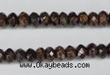 CBZ91 15.5 inches 5*8mm faceted rondelle bronzite gemstone beads