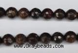 CBZ94 15.5 inches 8mm faceted round bronzite gemstone beads