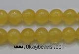 CCA05 15.5 inches 10mm round yellow calcite gemstone beads wholesale